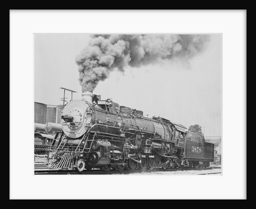 Santa Fe Railroad Steam Engine by Anonymous