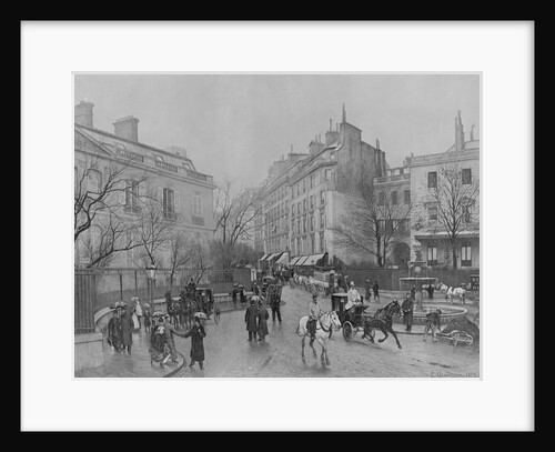 La Place St. Georges, Paris by Edmond-Georges Grandjean