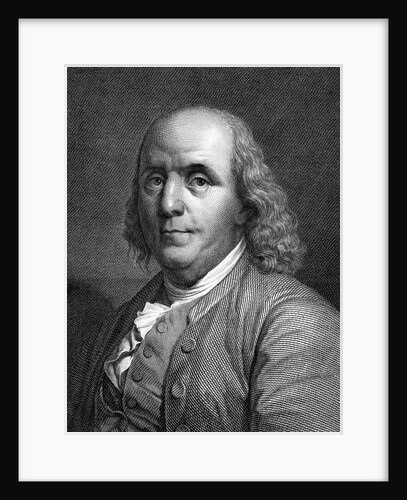 Engraved Portrait of Benjamin Franklin by Anonymous
