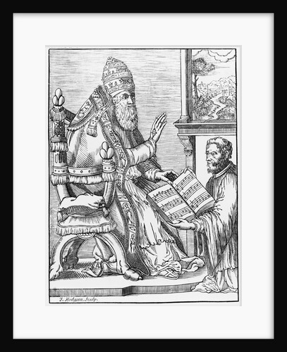 Print of Palestrina Showing Pope Julian III His New Mass by Anonymous