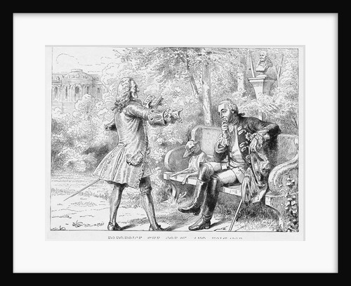Frederick the Great and Voltaire Print by Anonymous