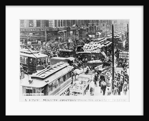 Traffic Jam at Randolph and Dearborn Streets by Anonymous