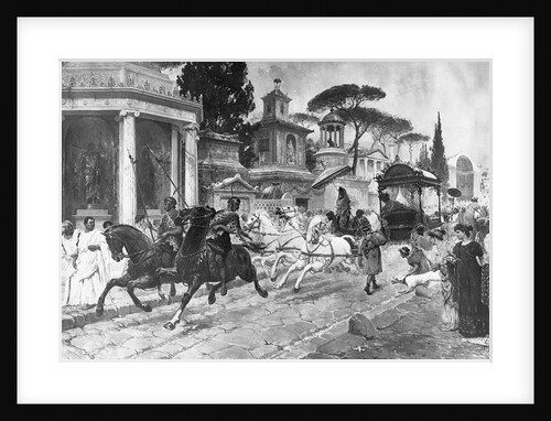 Carriage Dashing Through Town by Anonymous