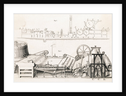 Illustration of Paper Making Machine by Anonymous