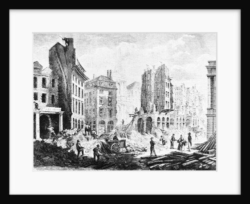 Work Site of Construction of Parisian Street by Anonymous
