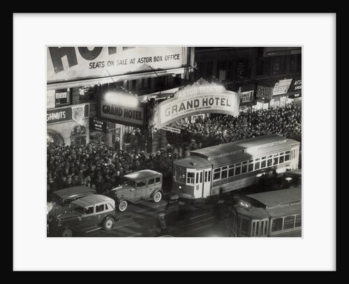 Crowds Gathering at Astor Theater by Anonymous
