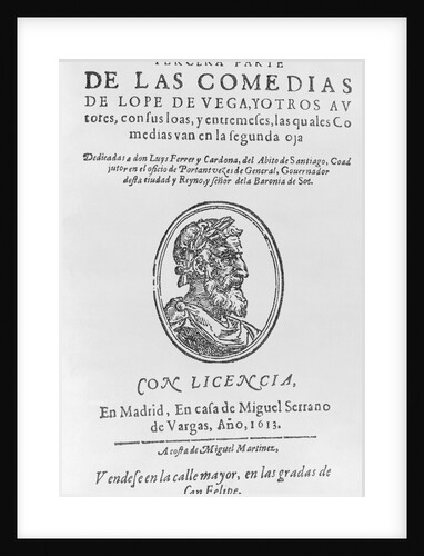 Title Page for Lope De Vega by Anonymous