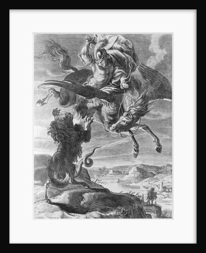 Mythologial Creatures Fighting by Anonymous