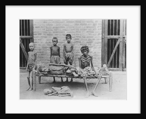 Starving Family in India by Anonymous
