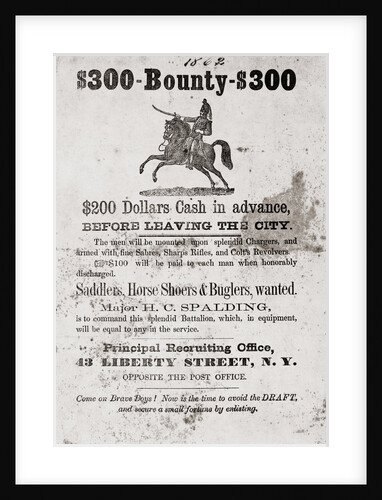 Civil War Recruiting Poster by Anonymous
