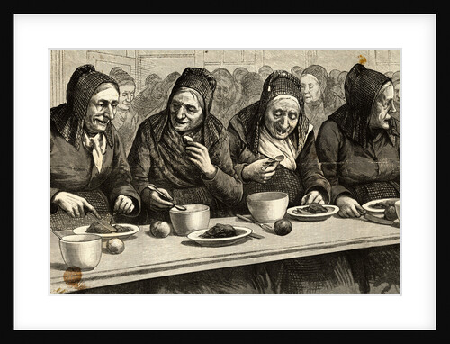 Old Women Having Meal by Anonymous