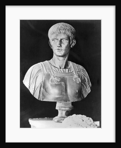 Bust of Caligula in Military Attire by Anonymous