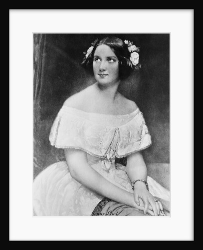 Jenny Lind in a Painted Portrait by Anonymous