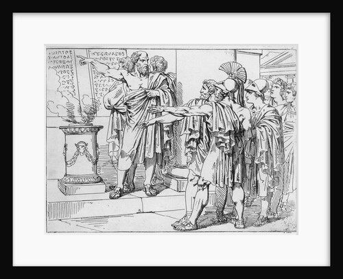 Solon Forcing Citizens To Read His Posted Laws by Anonymous
