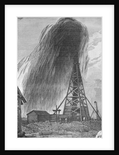 Well Spouting Petroleum by Anonymous