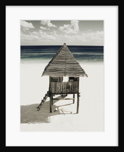 Lifeguard Station on Beach by Anonymous