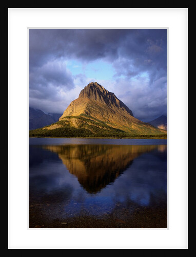 Grinnel Point Reflected in Swiftcurrent Lake by Anonymous
