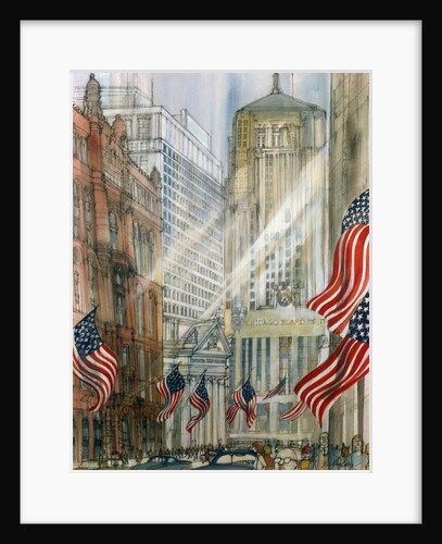 Trading Floor of the Chicago Board of Trade by Franklin McMahon
