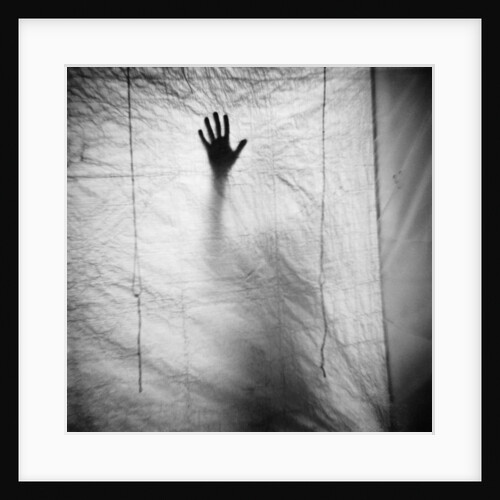 Shadow of a Hand Against Cloth by Anonymous