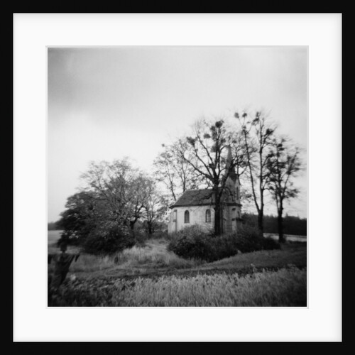Scarecrow and Church by Annette Fournet
