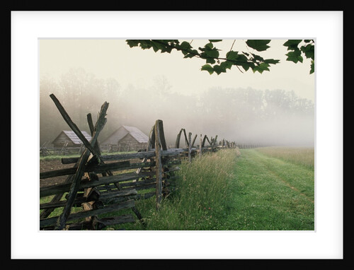 Morning Fog on a Mountain Farm by Anonymous