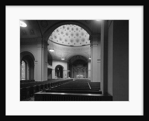 Nave of the Basilica of the Baltimore Cathedral by Anonymous