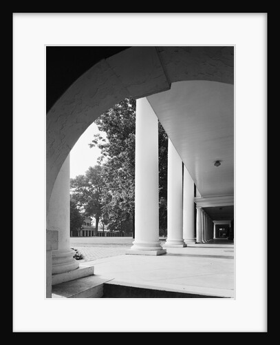 Colonnade and Portico at the Academical Village, University of Virginia, Charlottesville by Anonymous