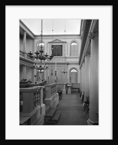 Interior of Touro Synagogue at Newport, Rhode Island by Anonymous