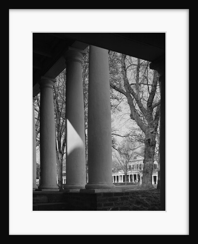 Colonnade on the Grounds of Academical Village at the University of Virginia by Anonymous