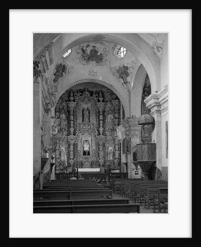 Interior of the Mission Church of San Xavier del Bac by Anonymous