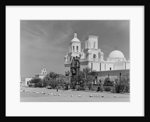 Mission and Mission Church of San Xavier del Bac by Anonymous
