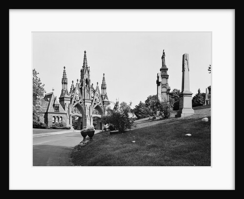 Main Gate at Green-Wood Cemetery by Anonymous