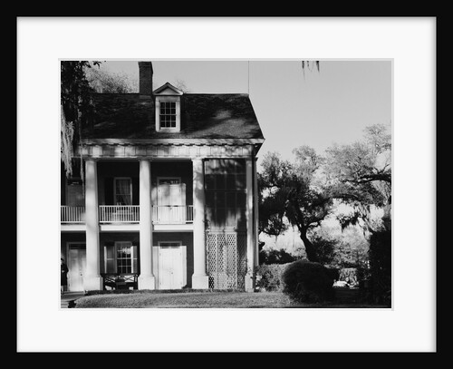 Corner of Shadows-on-the-Teche with Screens Concealing Outdoor Staircase by Anonymous