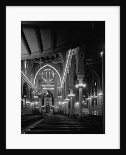 Interior of the Plum Street Temple by Anonymous