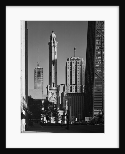 Old Water Tower, Playboy Building, and John Hancock Center by Anonymous