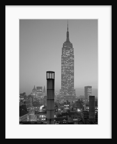 Empire State Building at Night by Anonymous