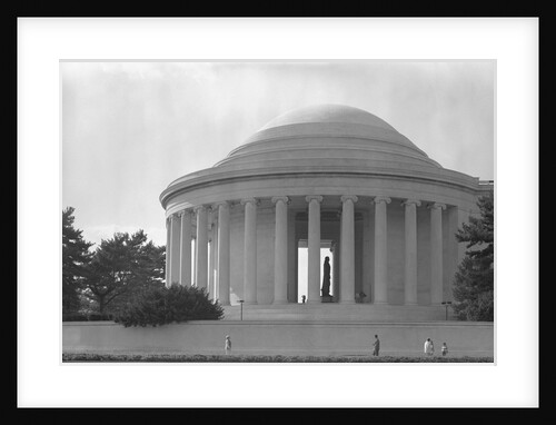Jefferson Memorial with Profile of Statue of Jefferson by Anonymous