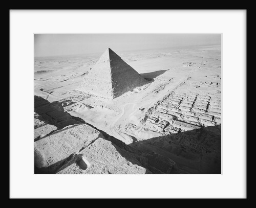 The Pyramid of Khafre as Seen from the Great Pyramid by Anonymous