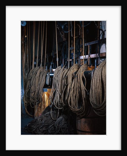 Ropes Controlling Scenery at Metropolitan Opera House by Anonymous
