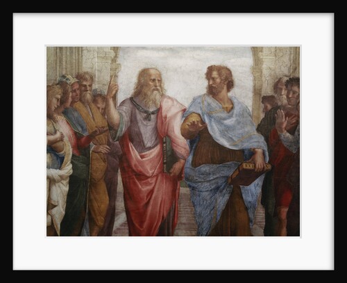 Detail of Plato and Aristotle from The School of Athens by Raphael