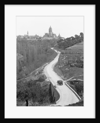 Road and Segovia Cathedral by Anonymous
