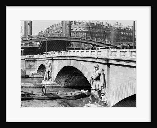 View of Bridge Along the Seine by Anonymous