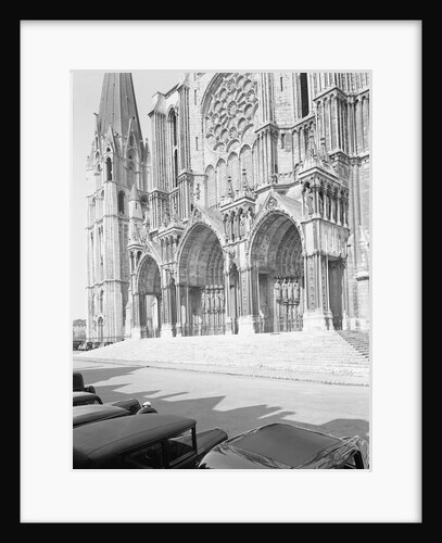 Exterior Showing the Cathedral of Chartres by Anonymous