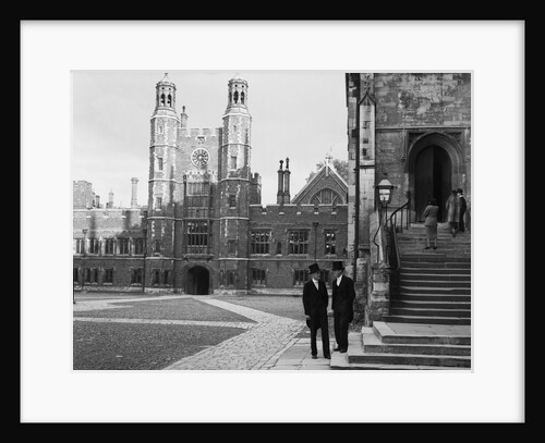 View of Eton College and Students by Anonymous