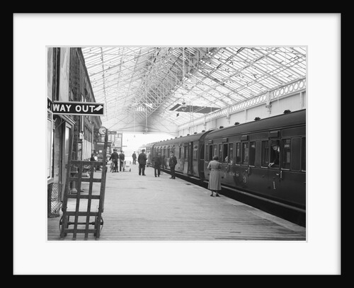 Railroad Station Platform by Anonymous