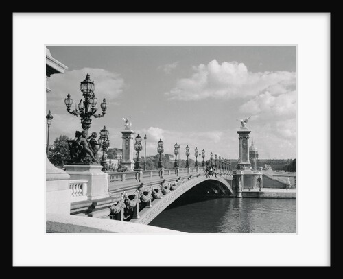 View of Pont Alexander III Bridge Scene by Anonymous