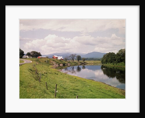 Connecticut River and Farm by Anonymous