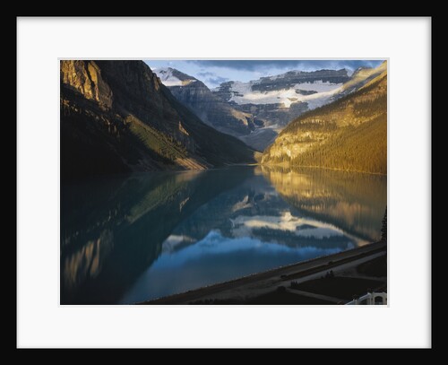 Mountains Surrounding Lake Louise by Anonymous