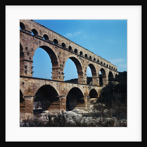 Pont du Gard Aqueduct in France by Anonymous