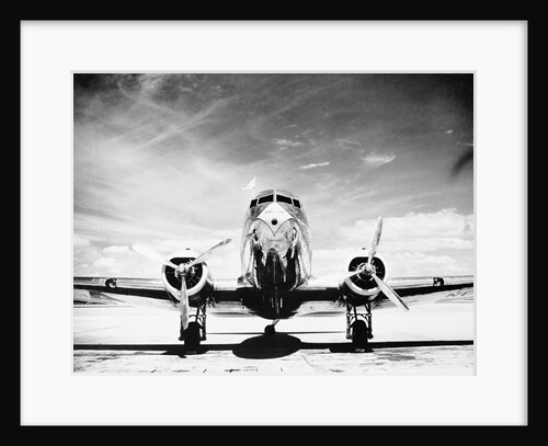 Passenger Airplane on Runway by Anonymous
